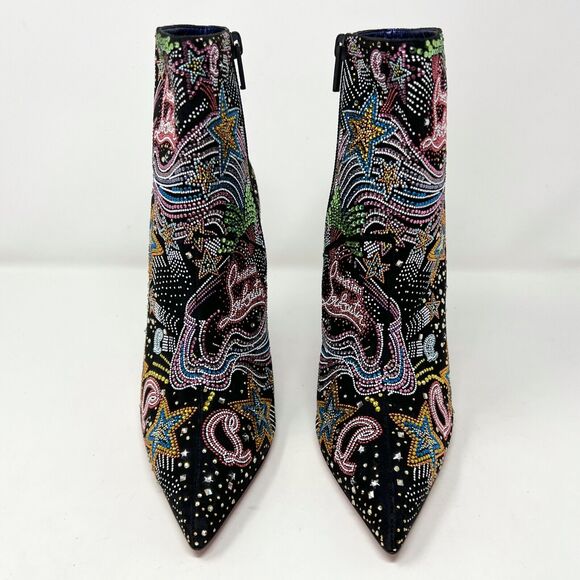Christian Louboutin Starlight Crystal Studded So Kate Ankle Boots Size 37.5 - Picture 2 of 8